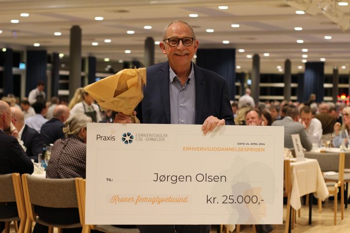 Jørgen Olsen, Senior Apprentice Consultant hos JYSK Academy, vinder af Erhvervsuddannelsesprisen.