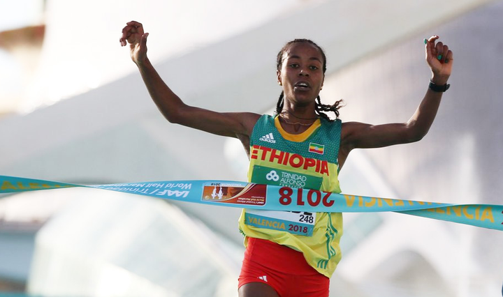 Netsanet Gudeta vandt VM i halvmarathon i Valencia i 2018, og hun stiller til start ved CPH Half Marathon