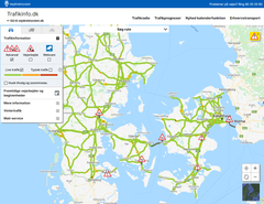 Trafikinfo.dk hjælper trafikanter med at orientere sig. Foto: Vejdirektoratet.