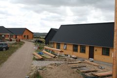 Ud af de ni Scanwo-huse står enkelte færdige, andre er under opførsel mens yderligere andre er på tegnebrættet. Foto: PR.