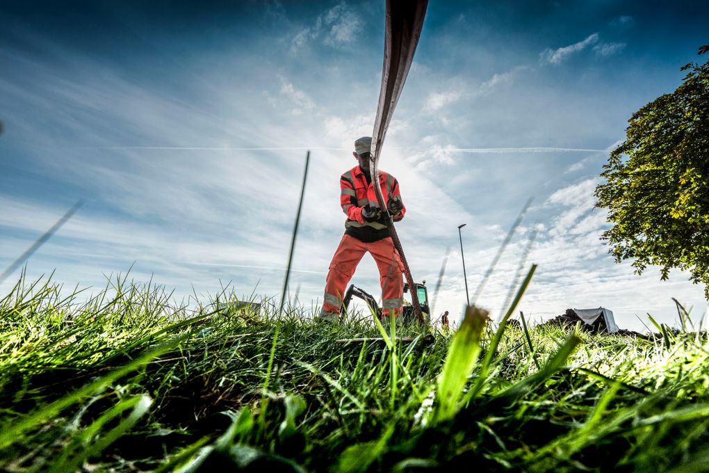 Nedlægning af fiberkabel