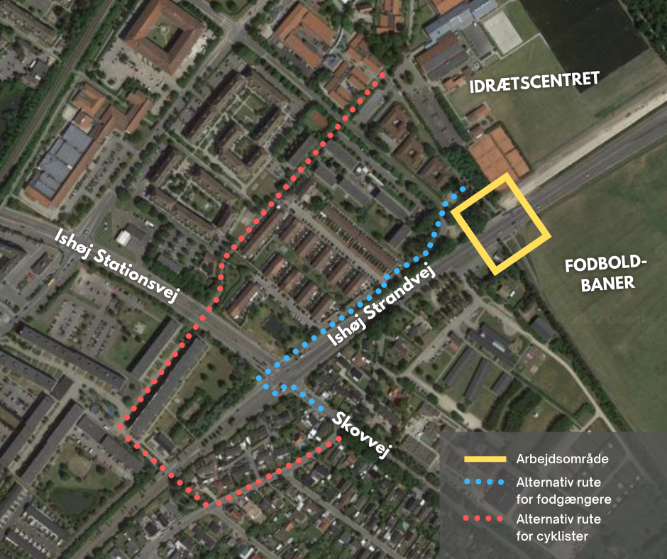 Stitunnelen under Ishøj Strandvej bliver lukket i tre måneder Ishøj