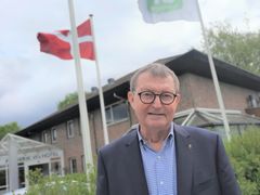 Jens-Peter Riis Jensen, formand for GF TrekantOmrådet, er ny formand for GF Forsikring a/s. Han blev fredag valgt til posten her på Frederik VI's Hotel i Odense. (Foto: GF Forsikring)