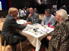 Et centralt element i konferencen var en række speeddating seancer, hvor plastgenanvendelsesvirksomheder mødtes med plastforbrugende virksomheder, som har en interesse i at øge mængden af genanvendt plast i Danmark.