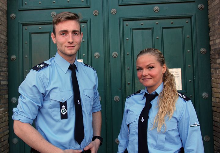 Jonas og Thine er elever på det første hold på den nye transportbetjentuddannelse Ophavsret: Fængselsforbundet