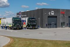 OK har både opført Truck Diesel station og Truck vaskehal ved Alex Andersens domicil ved Odense
