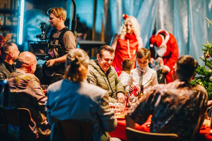 Bag optagelserne til den nye YouSee Original '2 Døgn: Et juleeventyr'. Foto: Daniel Overbeck.