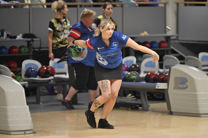 Foto: Lars Møller. Må frit benyttes ved omtale af DM-ugen. Mika Glud Guldbæk, bowling, guldvinder.