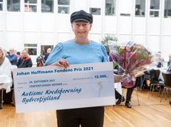 Årets vinder af Johann Hoffmann Fondens pris: Autisme Kredsforening Sydvestjylland. Foto: Torben Meyer