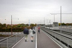 Visualisering af letbanen i Brøndby.