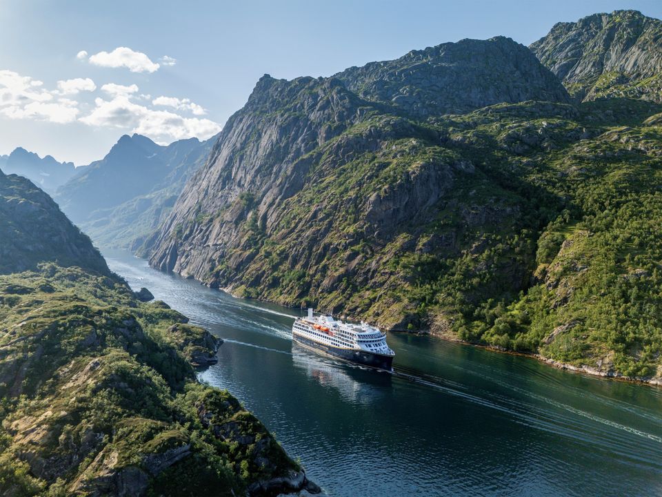 Ship in Trollfjord