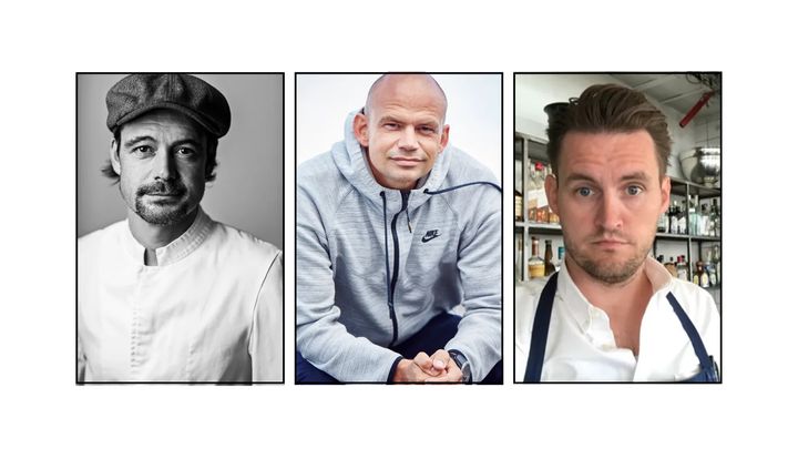 Tre markante madmennesker - Thomas Herman, Jesper Vollmer og Jesper Marcussen har sagt ja til at være ambassadører for FødevareBanken.