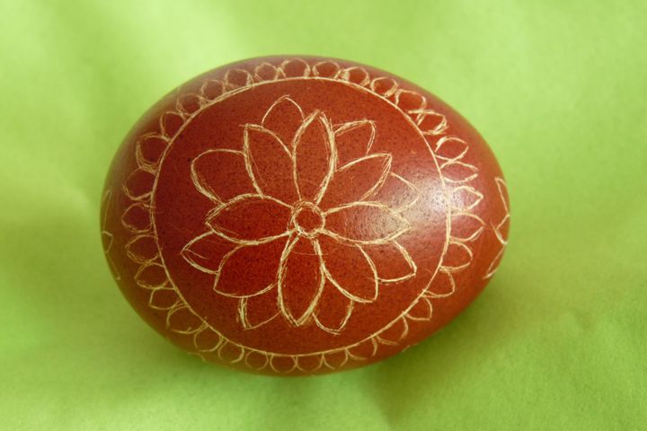 Når deltagerne har været gennem fortidens påske-strabadser, er der tid til at fordybe sig i farver og mønstre med dekoration af æg. Foto: Wiki Commons
