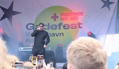 TopGunn gav koncert for 1.500 børn og unge til Ungdommens Røde Kors Gadefest i København. FOTO: Esben Buchhave