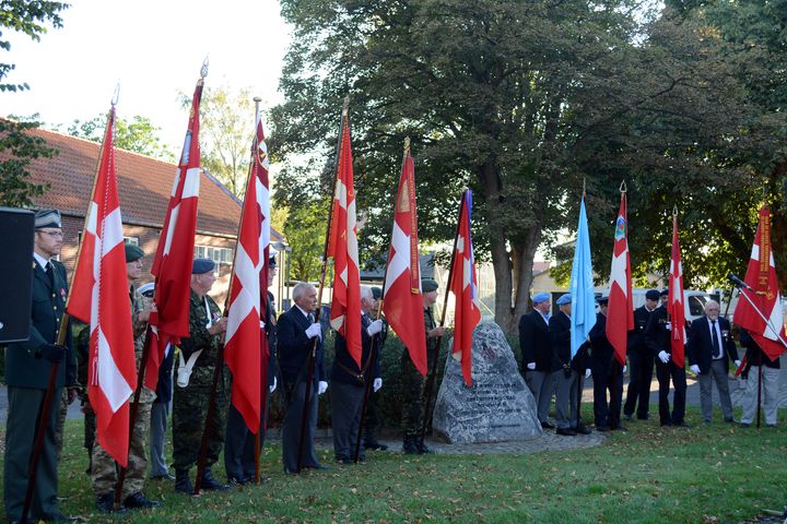 Foto fra sidste års ceremoni, hvor Lolland Kommune fejrede veteranerne. (Foto: Sanne Lindstrøm)