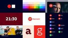 Det velkendte TV 2 logo har fået ny form og er placeret i en cirkel, der skal styrke slægtskabet mellem kanaler og platforme. (Foto: TV 2 Danmark)