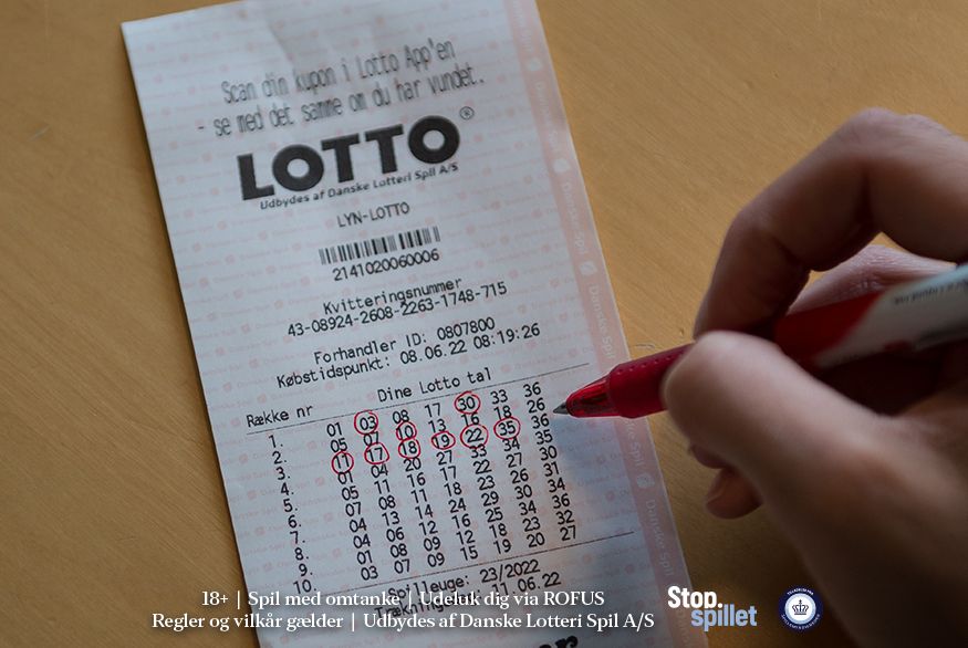Lotto kupon med ring om tal_875x586