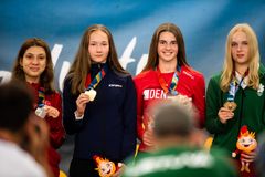 Maria Tommerup får bronze i damesingle i badminton efter nederlag i semifinalen. EYOF 2022