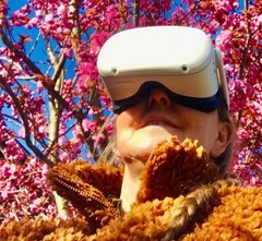 Virtual reality med naturoplevelser er teknologien bag en brille, der er udviklet i EU-projektet Data- og designdreven sundhedsinnovation. Foto: VR-Nature