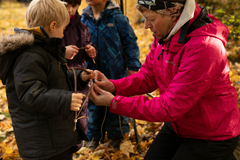 De kommende skolebørn får lejlighed til at vænne sig til større fællesskaber, inden de skal begynde i skole.