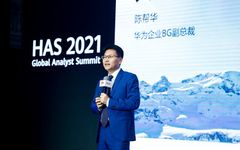 Bob Chen, Vice President of Huawei Enterprise BG, taler på Huawei Global Analyst Summit 2021 under segmentet ”New Value Together”