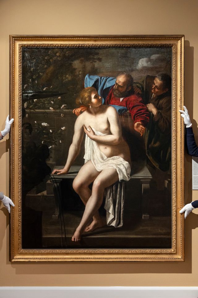 Artemisia Gentileschi, Susanna og de ældste (Susanna and the Elders),1644–48, Nivaagaards Malerisamling (The Nivaagaard Collection).  Foto David Kahr, Nivaagaards Malerisamling 