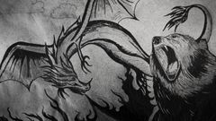 Der er utrolige historier, en monster-ekspert og seje kampteknikker på programmet, når Lejre Museum inviterer til Monster-fed efterårsferie den 15.- 19. oktober. Illustration og foto: Trine Sejthen/ ROMU