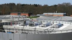 De fire Hydrotech tromlefiltre har en kapacitet på 1300 liter i sekundet.