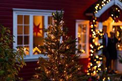Både træerne i haven og gavlen på huset bliver lyst op af lyskæder i mange danske hjem. De første julelys er allerede sat op, og hos mange familier bliver de ikke taget ned igen før januar. Det kan derfor hurtigt løbe op i mange penge. Foto: PR