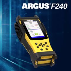 The ARGUS® F240 fiber tester from intec reliably tests on GPON and XGS-PON. The selective 5-fold power meter can be switched into an existing PON connection in through mode, allowing the optical levels on the different downstream (OLT) and upstream (ONT) wavelengths for GPON, XGS-PON and a video overlay to be precisely determined simultaneously via five separate filters.