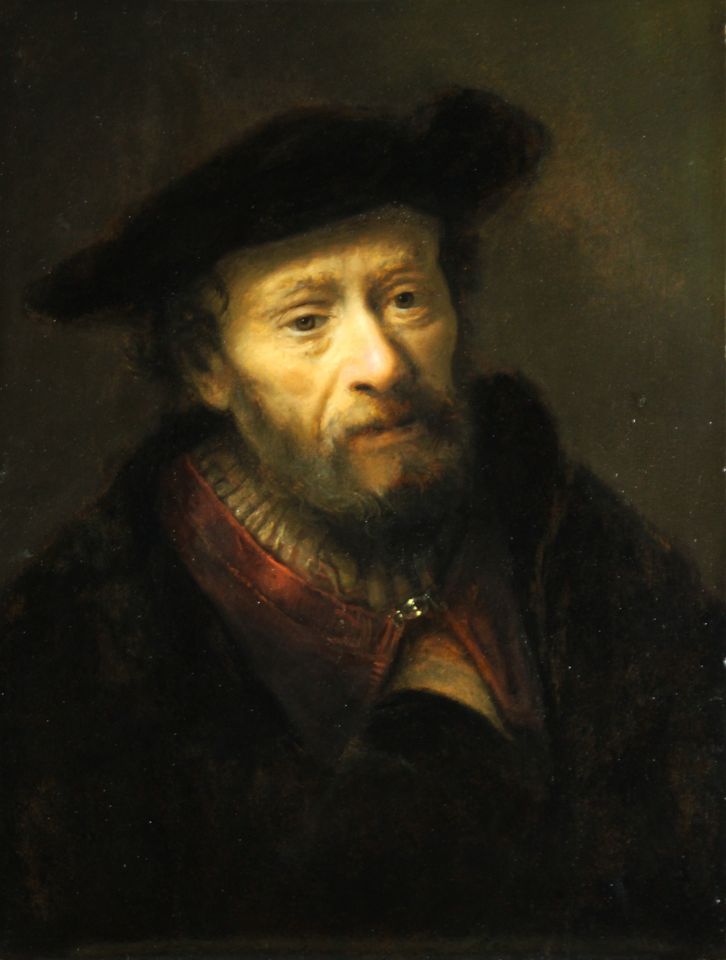 'Studie af en ældre mand', ca. 1645-1649, Rembrandts værksted (tilskrevet). Deponeret på Nivaagaards Malerisamling fra 2026. Photo_Caroline van der Elst