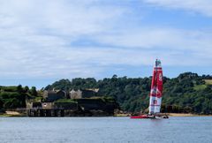 Det danske SailGP-hold i Plymouth