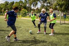 Fodboldtræning er medicin for 55-70 årige kvinder med prædiabetes. Foto: Bo Kousgaard, Syddansk Universitet.
