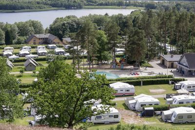 Birkhede camping. ligger ved Ry. Fotograf: Ole Hartmann Schmidt