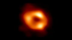 Det supertunge sorte hul i vores galakse Mælkevejen, Sagittarius A*. Billede: EHT Collaboration