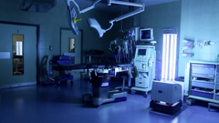 En selvkørende robot, der på 15 minutter kan desinficere en patientstue eller operationslokale, er nu også  taget i brug på et hospital i Barcelona. Consorci Corporació Sanitària Parc Taulí hospitalet i Barcelona har fået robotten doneret af EU-Kommissionen, der ialt har købt 300 robotter fra UVD Robots.