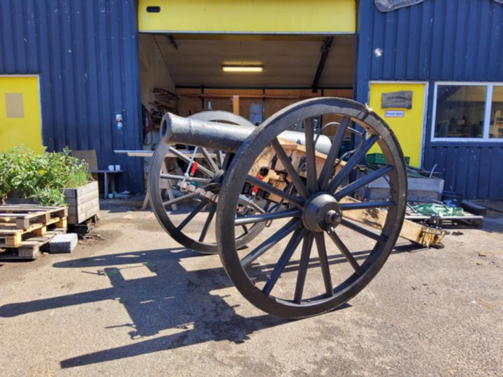 En af de kanoner, som Nationalmuseet har overdraget til foreningen "Kalø 1849"