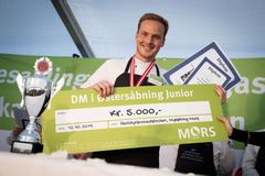 Vinder af det officielle DM i Østersåbning for Juniorer blev Jesper Madsen fra Anlægspavillionen i Holstebro. Foto : Anders Wiuff