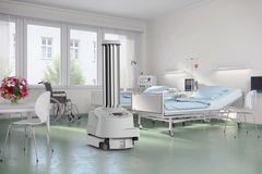Med et par omkringkørende UVD-robotter kan et almindeligt dansk hospital desinficere stuer, intensivafdelinger, operationsstuer, kontorer, indgangspartier og andre relevante arealer så effektivt, at hygiejnegevinsterne får robotterne til at tjene sig selv hjem på 2 til 7 måneder.