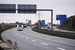 Sønderjyske Motorvej ved Kolding, afkørsel Bramdupdam. Foto: Vejdirektoratet