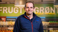Butikschef, Lennart Flager, sætter endnu mere fokus på friskhed i den nye Aldi-butik i Assens