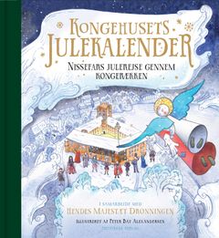 ”Kongehusets julekalender: Nissefars julerejse gennem kongerækken” har Koldinghus på forsiden og er udgivet på Politikens Forlag.