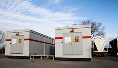 Selve supercomputeren er installeret i to store containere. Omkring 500 brugere fra ind- og udland vil bruge computeren. Foto: DTU