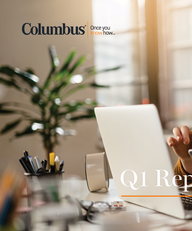 Columbus Q1 2022: On track delivering 7% revenue growth