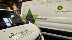 OKNygaard har netop fået leveret 18 nye varebiler, som kører på ren el.