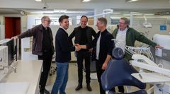 Fra venstre: Claus Henrik Nielsen, Christian Damgaard, Peter Riis Hansen, Dennis Hindsberg, Claus Millington. Foto: Weiles fotografi