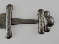 Et sværdhoved - genstand som kan ses i særudstillingen RUS-Vikinger i øst på Moesgaard Museum