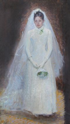 Ursule i brudedragt, 1886. Foto: Erik. K. Abrahamsen/maleri i privateje.