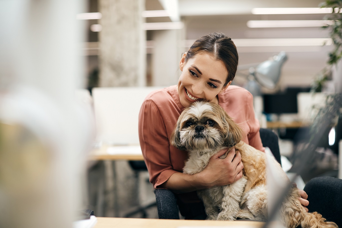 Sinis Løsne Entreprenør Hund på jobbet gør os glade og reducerer stress | Agria Dyreforsikring