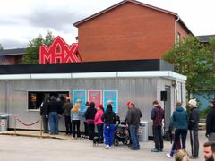 På nøjagtigt samme sted i Gällivare er opstillet pop-up restaurant i anledningen af 50-års fødselsdagen